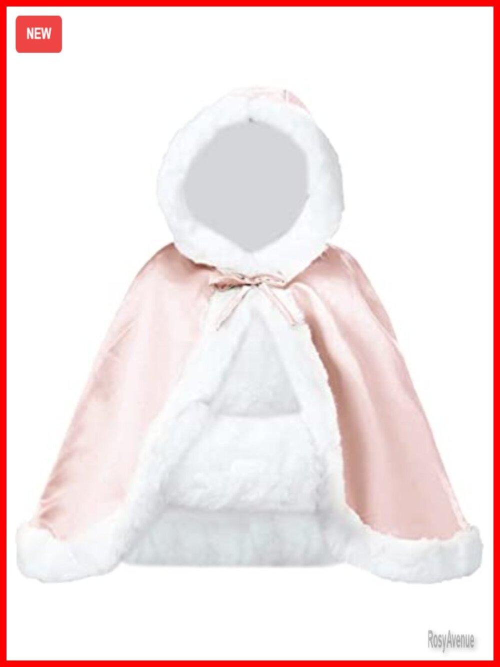 Reversible Hooded Wedding Cape Fur Trim Hand Muff Included